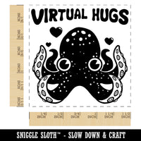 Octopus Virtual Hugs Self-Inking Rubber Stamp Ink Stamper