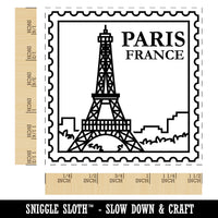 Paris France Eiffel Tower Destination Travel Self-Inking Rubber Stamp Ink Stamper