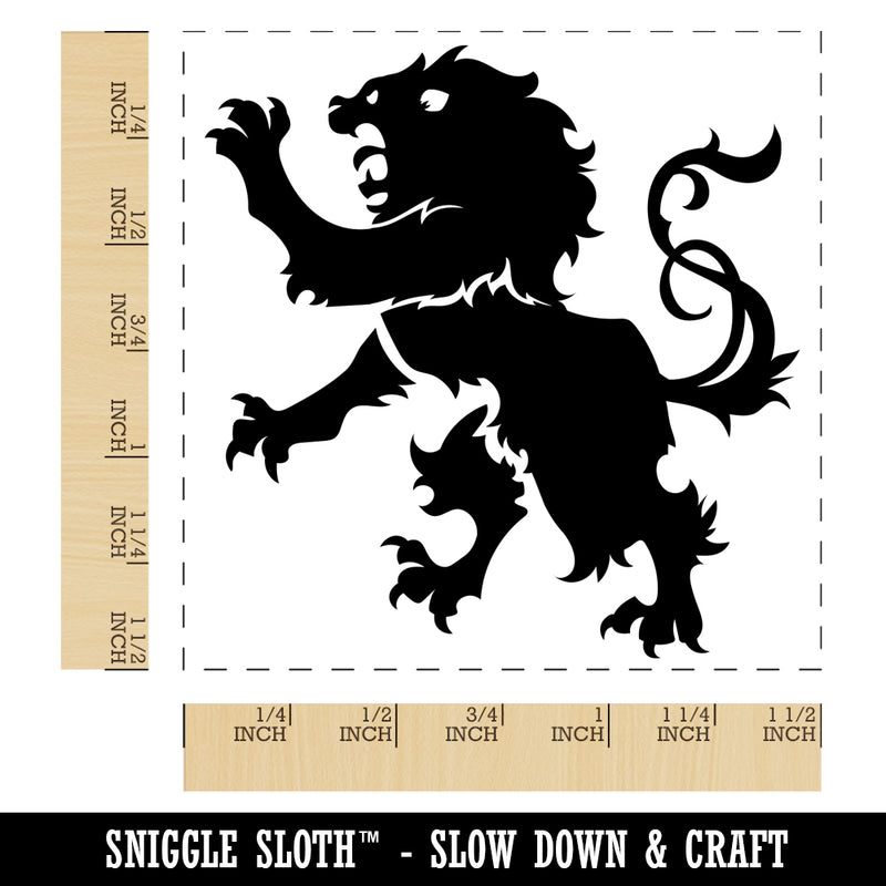 Regal Heraldic Lion Self-Inking Rubber Stamp Ink Stamper