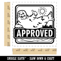 Seal of Approval Approved Recognition Teacher Self-Inking Rubber Stamp Ink Stamper