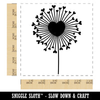 Heart Love Dandelion Self-Inking Rubber Stamp Ink Stamper