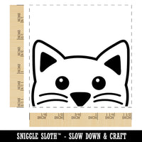 Peeking Cat Self-Inking Rubber Stamp Ink Stamper
