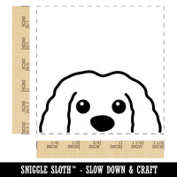 Peeking Doggy Dog Puppy Self-Inking Rubber Stamp Ink Stamper