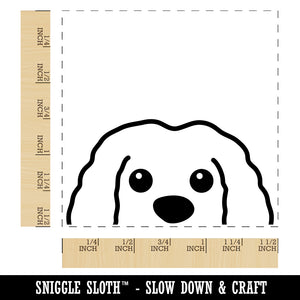 Peeking Doggy Dog Puppy Self-Inking Rubber Stamp Ink Stamper