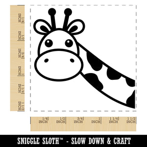 Peeking Giraffe Self-Inking Rubber Stamp Ink Stamper