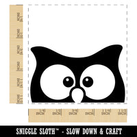 Peeking Owl Self-Inking Rubber Stamp Ink Stamper