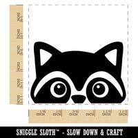 Peeking Raccoon Self-Inking Rubber Stamp Ink Stamper