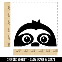 Peeking Sloth Self-Inking Rubber Stamp Ink Stamper