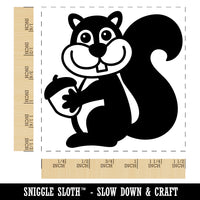 Squirrel Holding Acorn Self-Inking Rubber Stamp Ink Stamper