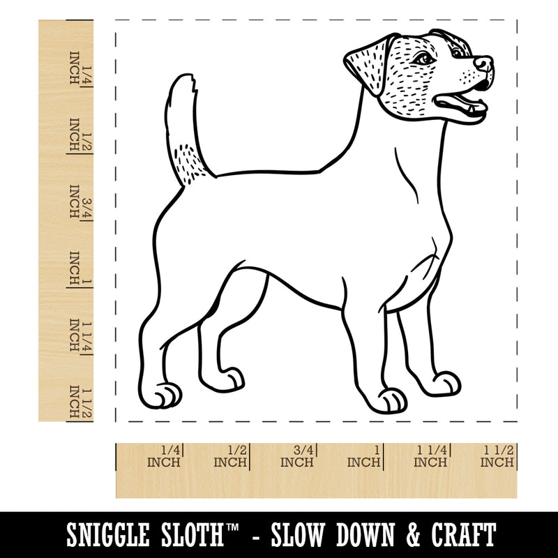 Energetic Jack Russell Terrier Pet Dog Self-Inking Rubber Stamp Ink Stamper