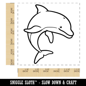 Friendly Bottlenose Dolphin Self-Inking Rubber Stamp Ink Stamper