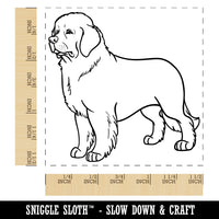 Gentle Newfoundland Pet Dog Self-Inking Rubber Stamp Ink Stamper