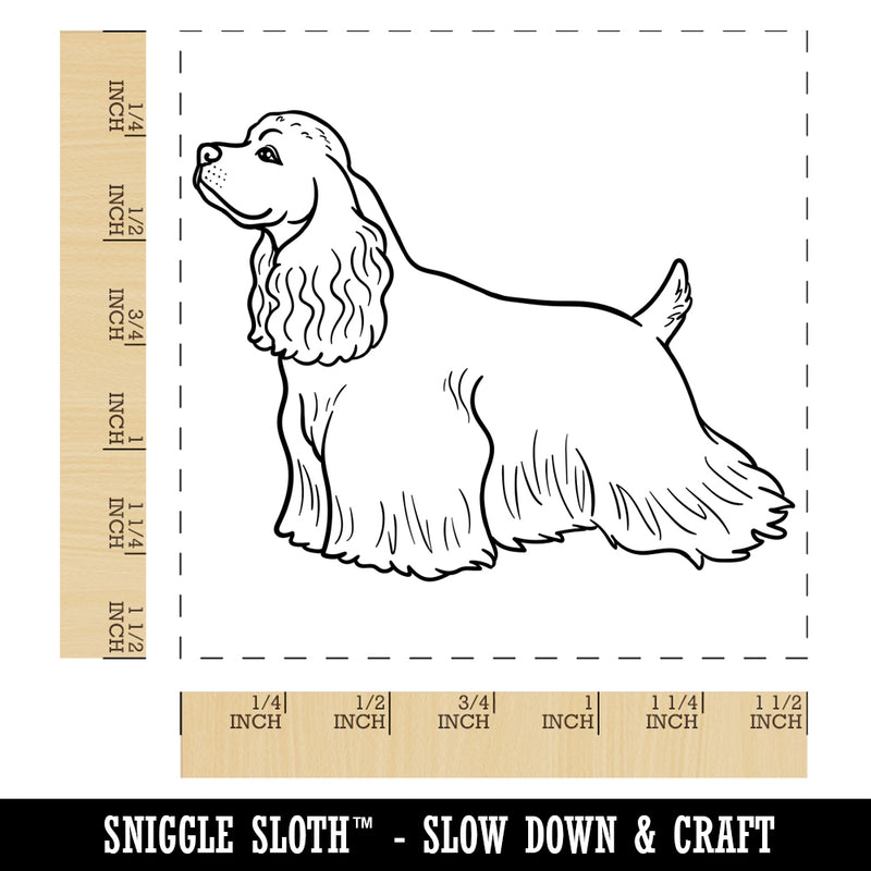 Good-Natured Cocker Spaniel Pet Dog Self-Inking Rubber Stamp Ink Stamper