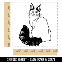 Loving Turkish Van Cat Self-Inking Rubber Stamp Ink Stamper