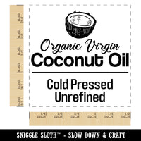 Organic Virgin Coconut Oil Cold Pressed Self-Inking Rubber Stamp Ink Stamper