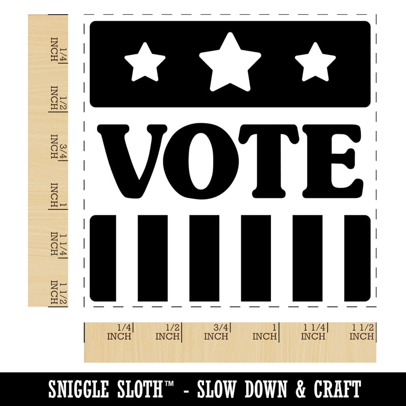 Vote Stars and Stripes Voting Patriotic Self-Inking Rubber Stamp Ink Stamper