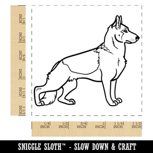 Watchful German Shepherd Pet Dog Self-Inking Rubber Stamp Ink Stamper