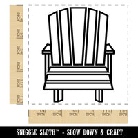 Adirondack Beach Lake Chair Outline Self-Inking Rubber Stamp Ink Stamper