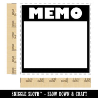 Bold Memo Note Blank Journaling Self-Inking Rubber Stamp Ink Stamper