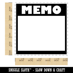 Bold Memo Note Blank Journaling Self-Inking Rubber Stamp Ink Stamper