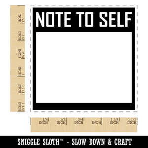 Bold Note to Self Blank Journaling Self-Inking Rubber Stamp Ink Stamper