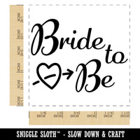 Bride to Be with Heart Wedding Bridal Shower Self-Inking Rubber Stamp Ink Stamper