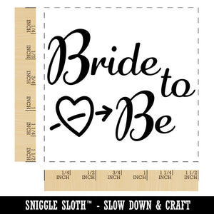 Bride to Be with Heart Wedding Bridal Shower Self-Inking Rubber Stamp Ink Stamper