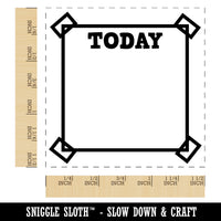 Cute Today To Do List Note Box Taped Corners Self-Inking Rubber Stamp Ink Stamper