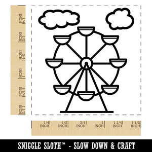 Ferris Wheel Carnival Ride Self-Inking Rubber Stamp Ink Stamper