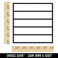 Journaling Page Lines To Do Notes Self-Inking Rubber Stamp Ink Stamper