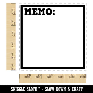 Memo Note Blank Journaling Self-Inking Rubber Stamp Ink Stamper