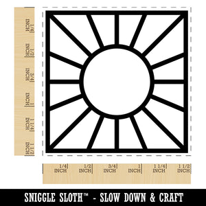 Sun Rays Self-Inking Rubber Stamp Ink Stamper