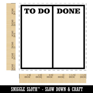 To Do Done List Note Box Self-Inking Rubber Stamp Ink Stamper