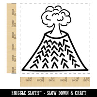 Volcano Erupting Doodle Self-Inking Rubber Stamp Ink Stamper