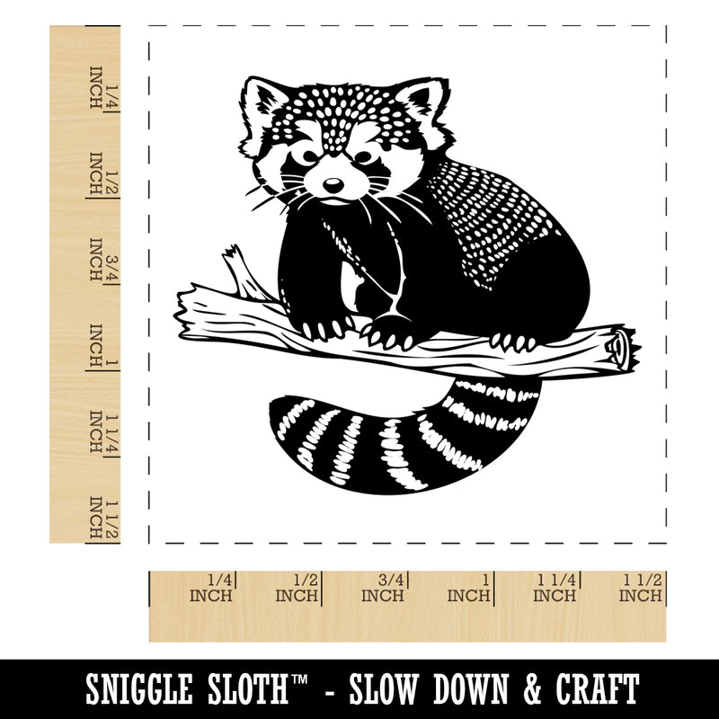 Cute Little Red Panda Self-Inking Rubber Stamp Ink Stamper