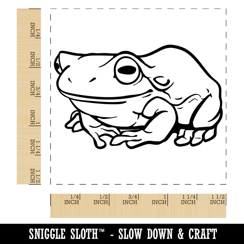 Happy Little Tree Frog Self-Inking Rubber Stamp Ink Stamper