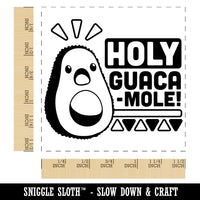 Holy Guacamole Avocado Funny Self-Inking Rubber Stamp Ink Stamper