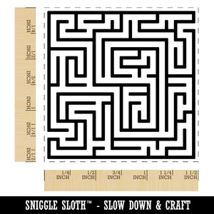 Labyrinth Maze Puzzle Game Self-Inking Rubber Stamp Ink Stamper