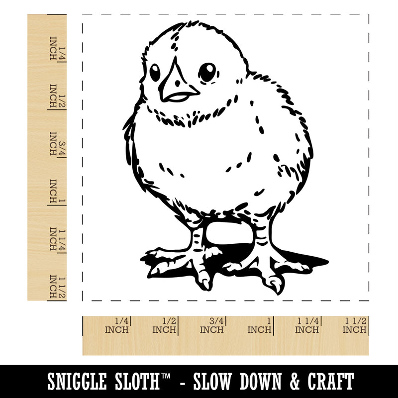 Realistic Baby Chick Chicken Self-Inking Rubber Stamp Ink Stamper