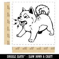 Shiba Inu Puppy Dog Barking Self-Inking Rubber Stamp Ink Stamper