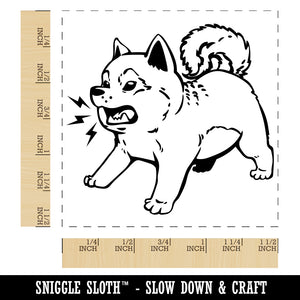 Shiba Inu Puppy Dog Barking Self-Inking Rubber Stamp Ink Stamper