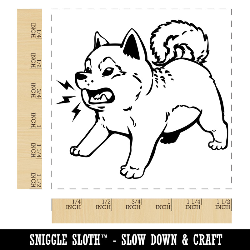 Shiba Inu Puppy Dog Barking Self-Inking Rubber Stamp Ink Stamper