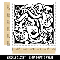 Snake Haired Gorgon Medusa Greek Myth Self-Inking Rubber Stamp Ink Stamper