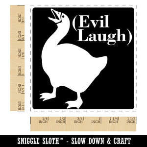 The Goose with an Evil Laugh Self-Inking Rubber Stamp Ink Stamper