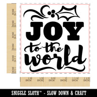 Joy to the World Christmas Self-Inking Rubber Stamp Ink Stamper