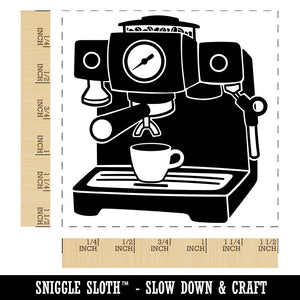 Espresso Machine Coffee Self-Inking Rubber Stamp Ink Stamper