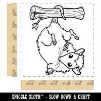 Opossum Hanging from Tail Self-Inking Rubber Stamp Ink Stamper