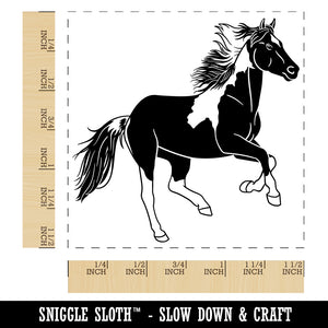 Running American Paint Horse Self-Inking Rubber Stamp Ink Stamper