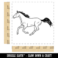 Thoroughbred Race Horse Running Self-Inking Rubber Stamp Ink Stamper