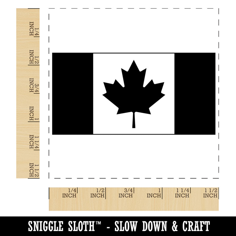 Canada Country Flag Self-Inking Rubber Stamp Ink Stamper